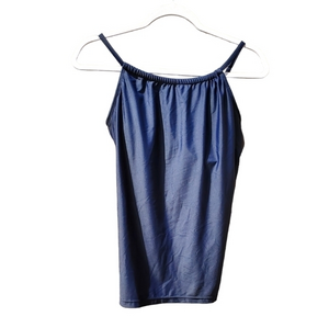 Holdpose Navy Silky Two Piece Swimsuit Tankini Swim Size Small NWT‎